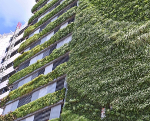 Vertical gardens on estates